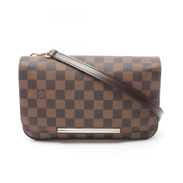 LOUIS VUITTON Hoxton PM Shoulder crossbody Bag N41257 Damier Ebene