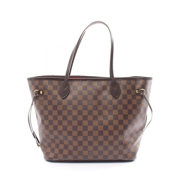 LOUIS VUITTON Neverfull MM Tote shoulder Bag N51105 Damier leather Ebene Used