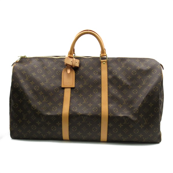 LOUIS VUITTON Keepall 60 Travel Boston Hand Bag M41422 Monogram Canvas Used LV