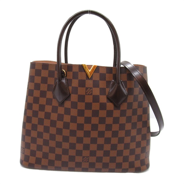 LOUIS VUITTON Kensington 2way Shoulder tote Bag N41435 Damier Ebene used LV