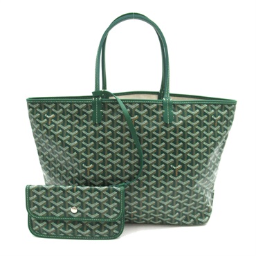 GOYARD Saint Louis PM Tote shoulder bag canvas Green Used women