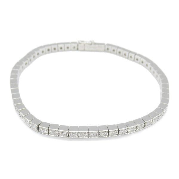 CARTIER Laniere Full Diamond Bracelet 18KWG White Gold Used Women #16