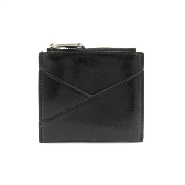 MM6 coin purse purse wallet SA6UI0015P6445 leather Black NEW unisex