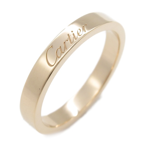 CARTIER C de Cartier Wedding Ring 18KPG Pink Rose Gold Used US size 6 #52 unisex