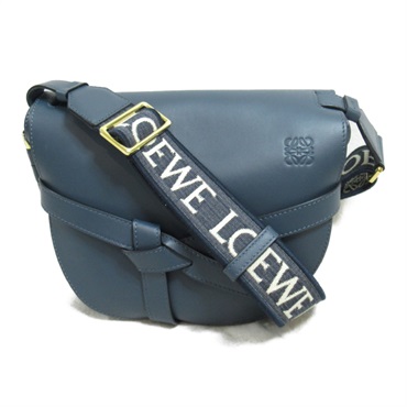 LOEWE Gate Small Shoulder crossbody Bag A650T20X401809 leather Navy Used