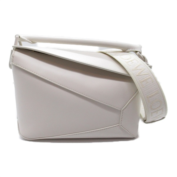 LOEWE Puzzle Edge Small Shoulder Hand Bag A510P60X246678 leather White Used