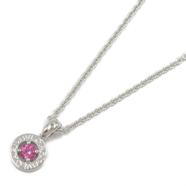 BVLGARI BVLGARI Pendant Necklace 18KWG White Gold Pink sapphire Used women