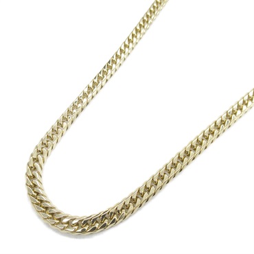 JEWELRY Double 6 side Flat link chain necklace 18KYG Yellow Gold Used unisex