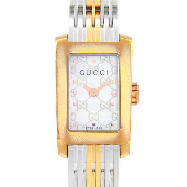 GUCCI Watch Wrist Watch 8600L Quartz Gold Plated Stainless Steel Used Women