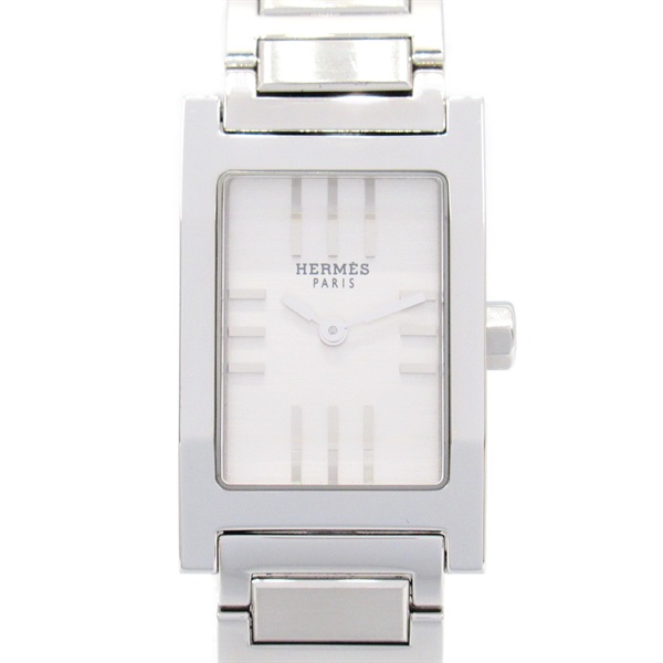 HERMES tandem Wrist Watch TA1.210 Quartz Stainless Steel Used Women