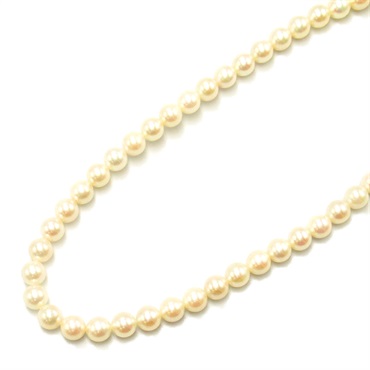 JEWELRY Pearl Necklace Silver925 White Used