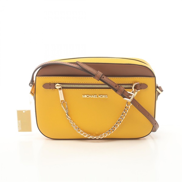 Michael Kors JET SET ITEM Shoulder crossbody Bag 35F3GTTC9L leather Yellow b