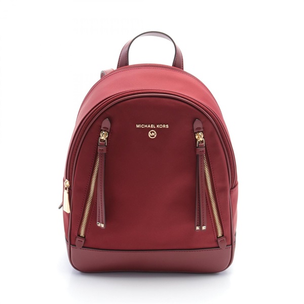 Michael Kors BROOKLYN Rucksack Backpack 30T2GBNB2C626 Nylon leather Bordeaux 2