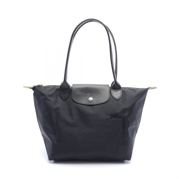 Longchamp Le Pliage Green M Tote Bag L2605919001 Nylon leather Black NEW Women 2