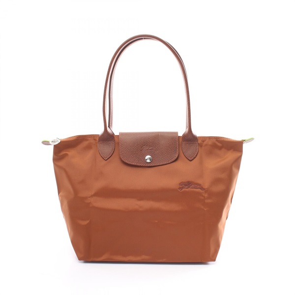 Longchamp Le Pliage Green M Tote Bag L2605919504 Nylon leather COGNAC NEW Women