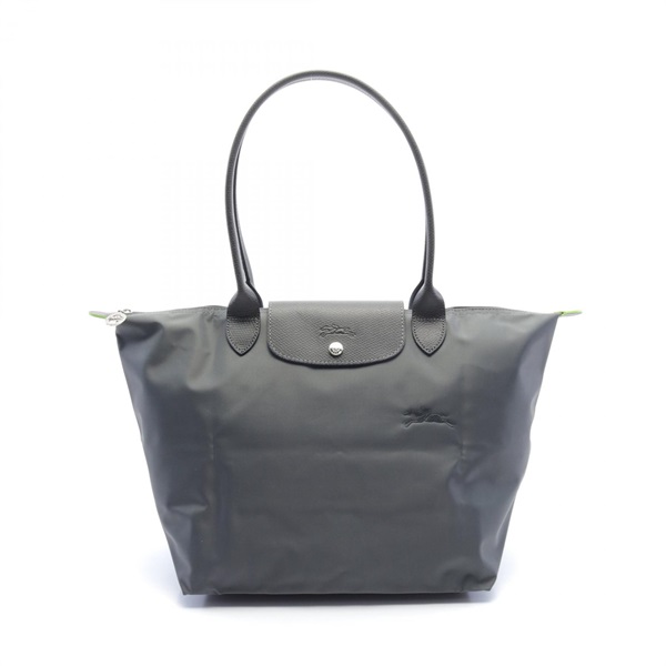 Longchamp Le Pliage Green L Tote Bag L1899919P66 Nylon leather Graphite NEW 2