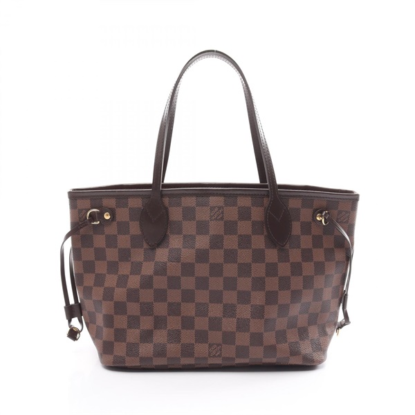 LOUIS VUITTON Neverfull PM Tote Bag N51109 Damier canvas Ebene Used Women LV