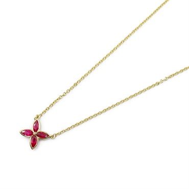 TIFFANY＆CO Victoria Ruby Necklace Pendant 18KYG Yellow Gold Red Used women