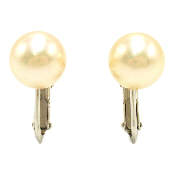 JEWELRY Pearl Earrings Pt900 Platinum White Used