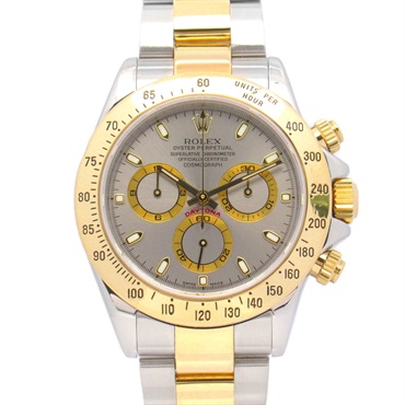 ROLEX Daytona F Wrist Watch 116523 Automatic K18 Yellow Gold SS Used mens