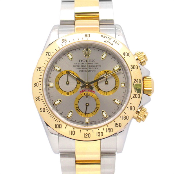 ROLEX Daytona F Wrist Watch 116523 Automatic K18 Yellow Gold SS Used mens