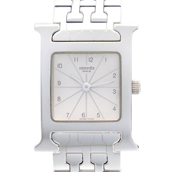 HERMES H Wrist Watch HH1.210 Quartz Stainless Steel Used Women