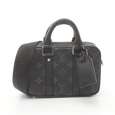 LOUIS VUITTON Nano PDV Hand shoulder crossbody bag M82770 Monogram Eclipse noir