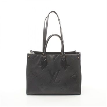 LOUIS VUITTON On the Go MM Tote shoulder Bag M45595 Monogram Empreinte noir LV