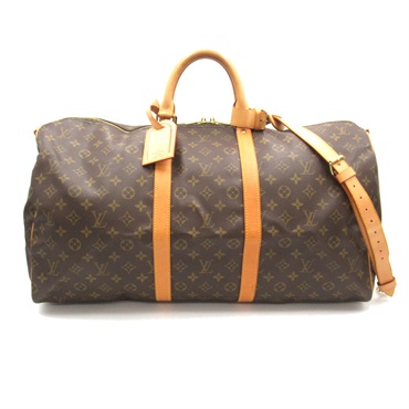 LOUIS VUITTON Keepall Bandouliere 55 Boston Travel Shoulder Bag M41414 Monogram