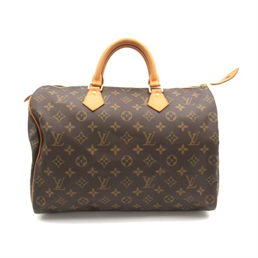 LOUIS VUITTON Speedy 35 Boston Hand Bag M41524 Monogram Canvas Brown Used LV