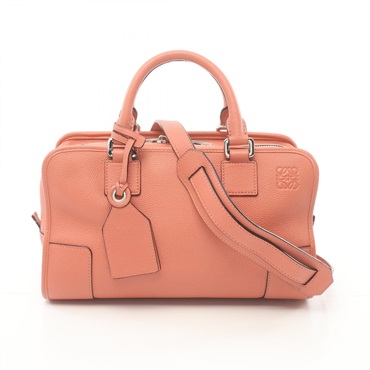 LOEWE amazona 28 Shouder Hand bag 352.30.N03 leather Orange Used Women