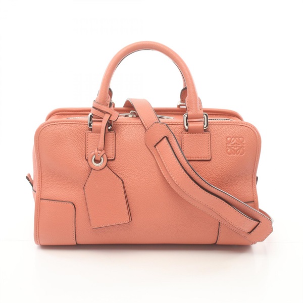 LOEWE amazona 28 Shouder Hand bag 352.30.N03 leather Orange Used Women