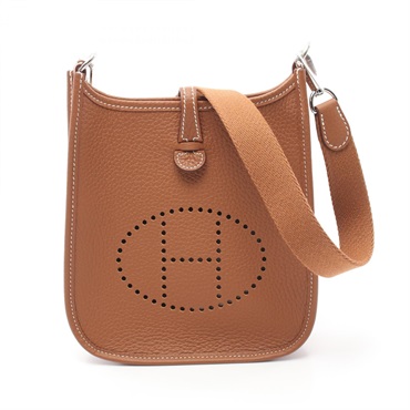 HERMES Evelyne Amazon TPM Shoulder Bag 069426CC Taurillon Clemence SHW Gold Used