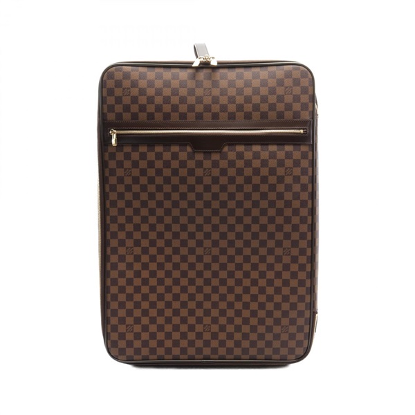 LOUIS VUITTON Pegase 65 suitcase N23295 Damier Ebene canvas leather Brown Used