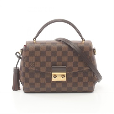 LOUIS VUITTON Croisette 2way shoulder crossbody Hand bag N53000Damier Ebene LV