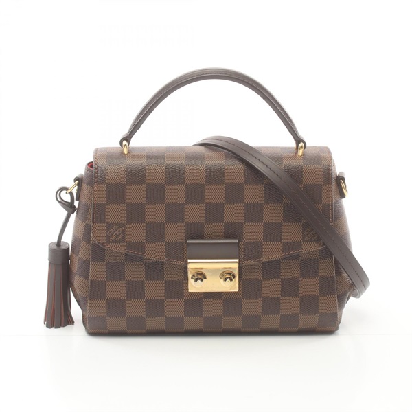 LOUIS VUITTON Croisette 2way shoulder crossbody Hand bag N53000Damier Ebene LV