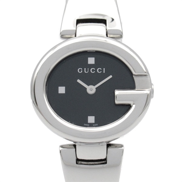 GUCCI Wrist Watch 134.5 Quartz Stainless Steel Used Women Black