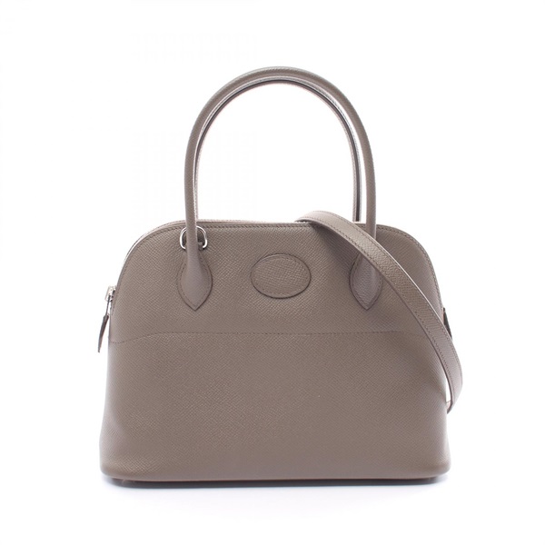 HERMES Bolide 27 2way shoulder Hand bag C Epsom Etain Gray Used SHW