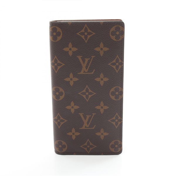 LOUIS VUITTON Portefeuille Brazza Bifold long wallet M66540 Monogram Brown Used