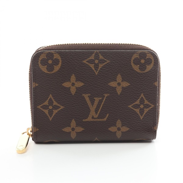 LOUIS VUITTON Zippy coin purse wallet M60067 Monogram canvas Brown Used