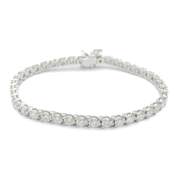 TIFFANY＆CO Victoria Line Diamond Bracelet Pt950 Platinum Used Women