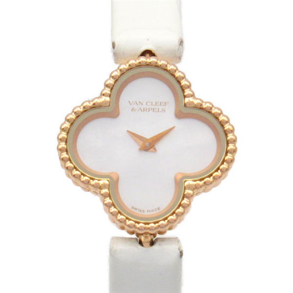 Van Cleef & Arpels Sweet Alhambra Wrist Watch VCARO8SF00 Quartz 18KPG Used Women