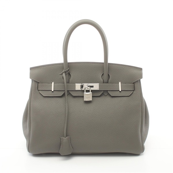 HERMES Birkin 30 Hand bag U Taurillon Clemence Grimayer Used SHW