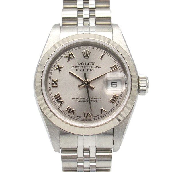 ROLEX Datejust F Wrist Watch 79174 Automatic 18KWG Stainless Steel Used Women