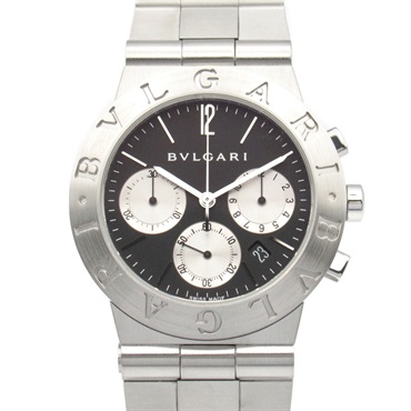 BVLGARI Diagono Sports Chronograph Wrist Watch CH35SSD Quartz SS Used mens