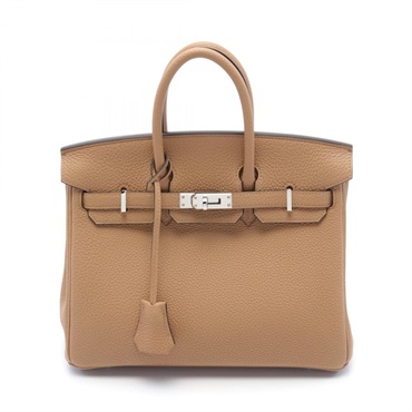 HERMES Birkin 25 Chai Hand bag Togo leather SHW Brown Used Women