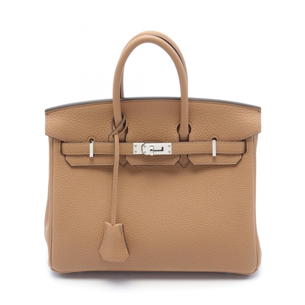 HERMES Birkin 25 Chai Hand bag Togo leather SHW Brown Used Women