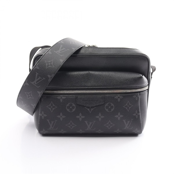 LOUIS VUITTON Outdoor Messenger PM Shoulder Bag M30233 Taigalama Black Used mens