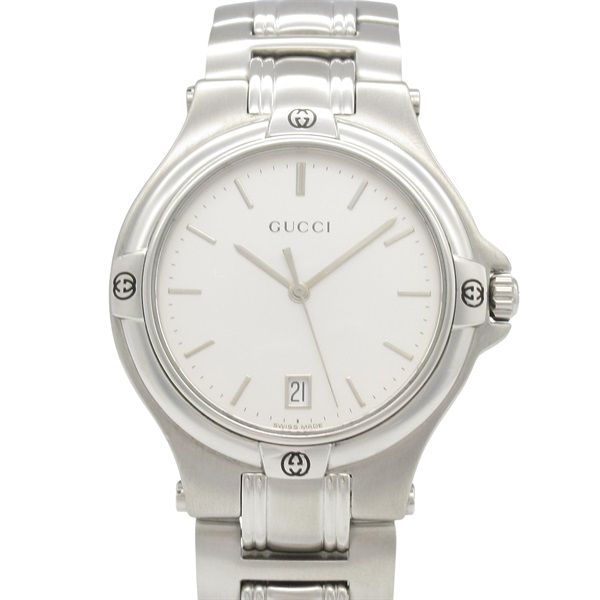 GUCCI Wrist Watch 9040M Quartz Stainless Steel Used mens