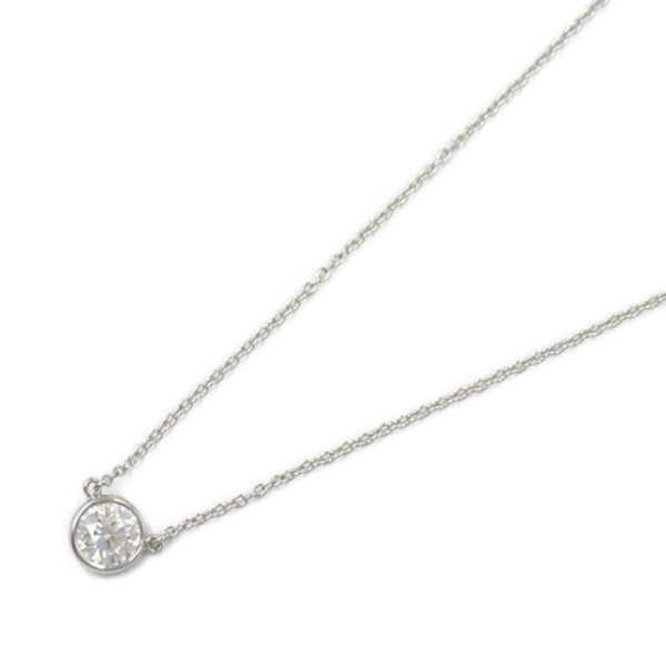 TIFFANY＆CO By the Yard Diamond Necklace pendant 42cm Pt950 Platinum Used